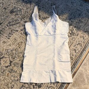 White Chrmisette Colombian faja Top